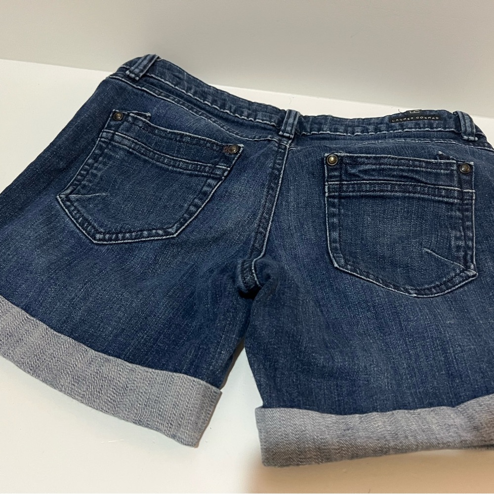 Women's Blue Denim Shorts - Picture 5 of 6